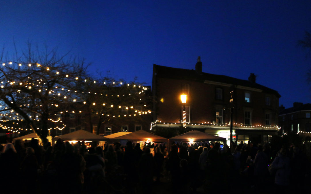 War hero switches on Christmas Lights